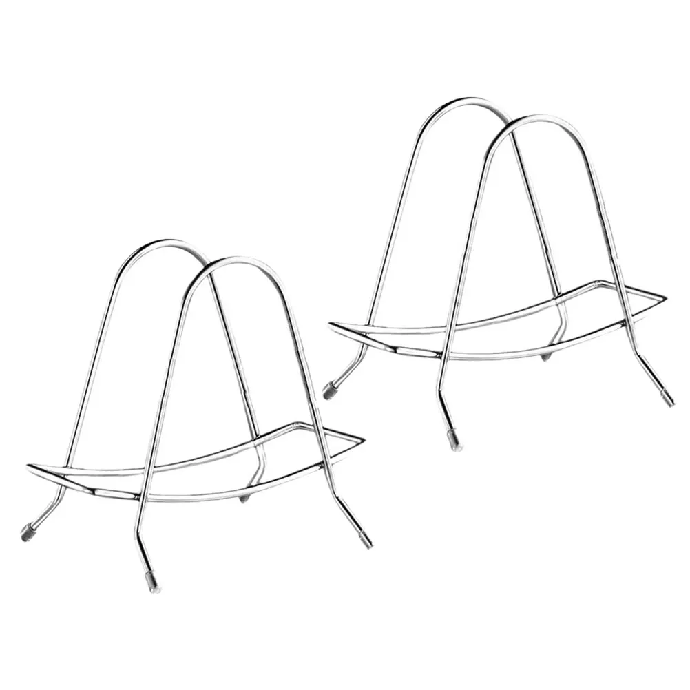 

2 Pcs Cutting Board Rack Stainless Steel Kitchen Organizer Holder Pot Lid Storage Tall Can Rack Pantry Cabinet