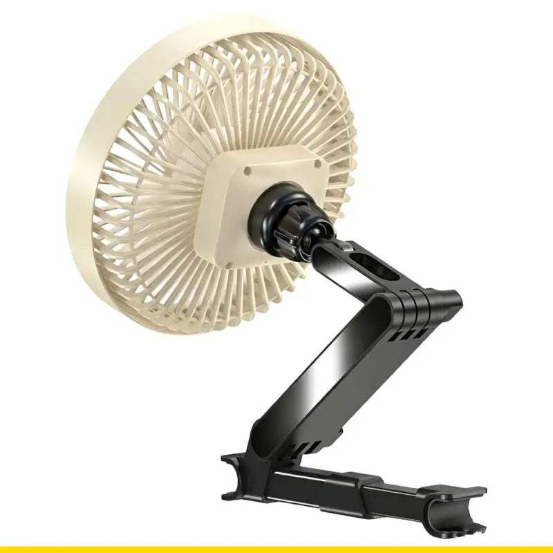 SZCH Lightweight Car Mounted Cooling Fan Including Type C Charging And 3 Wind Settings For Summer Travel