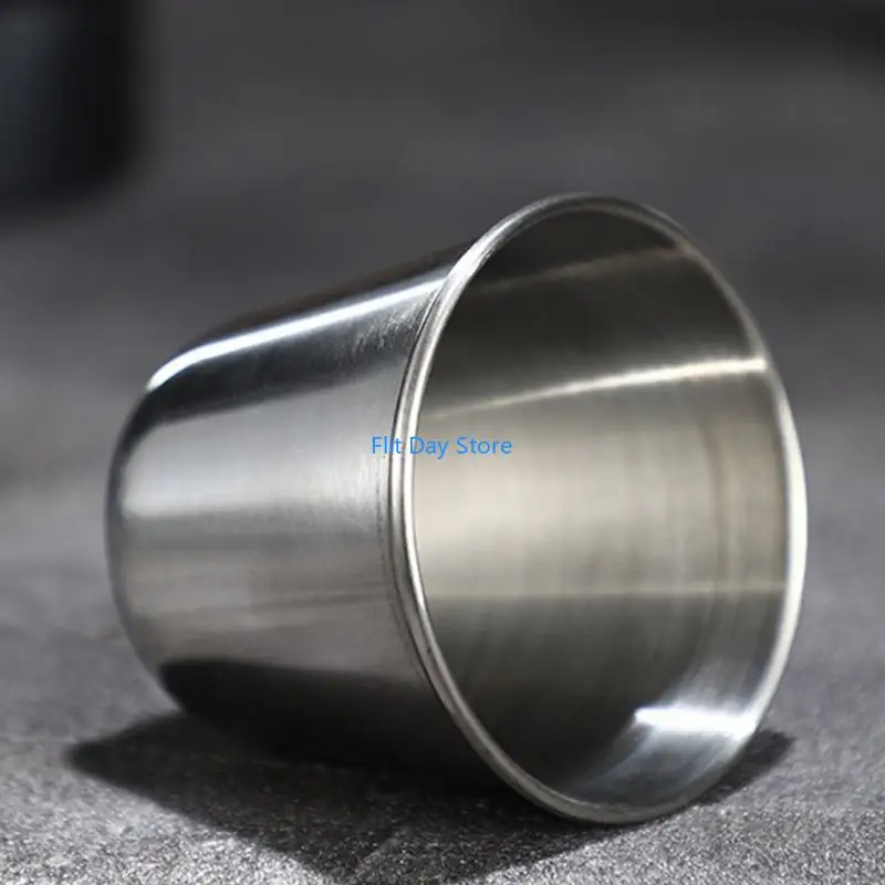 F92C Modern Stainless Steel Mini Shot Glasses Drinking Vessel For Bartending And Gift