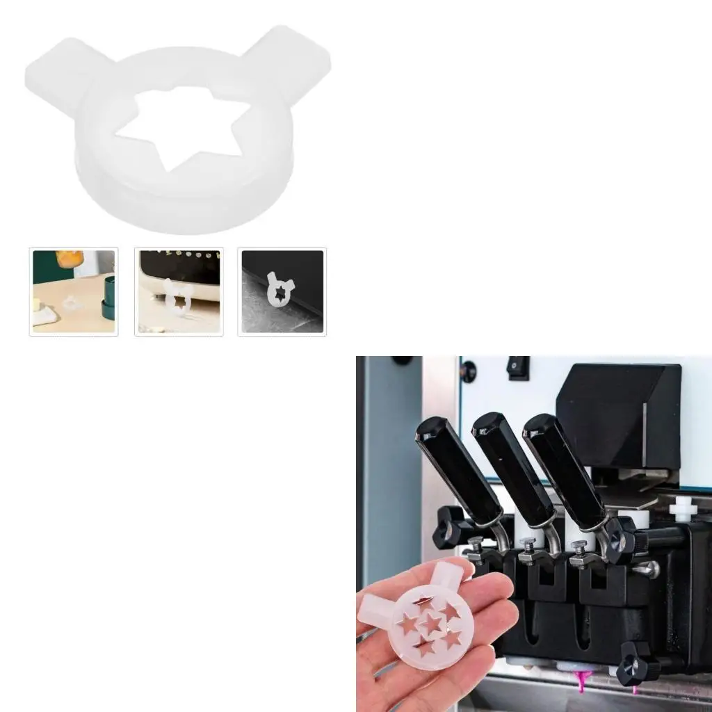J1HF Pack of 5 Hygienic Smooth Surfaces Nozzles Suitable for Ice Cream Makers
