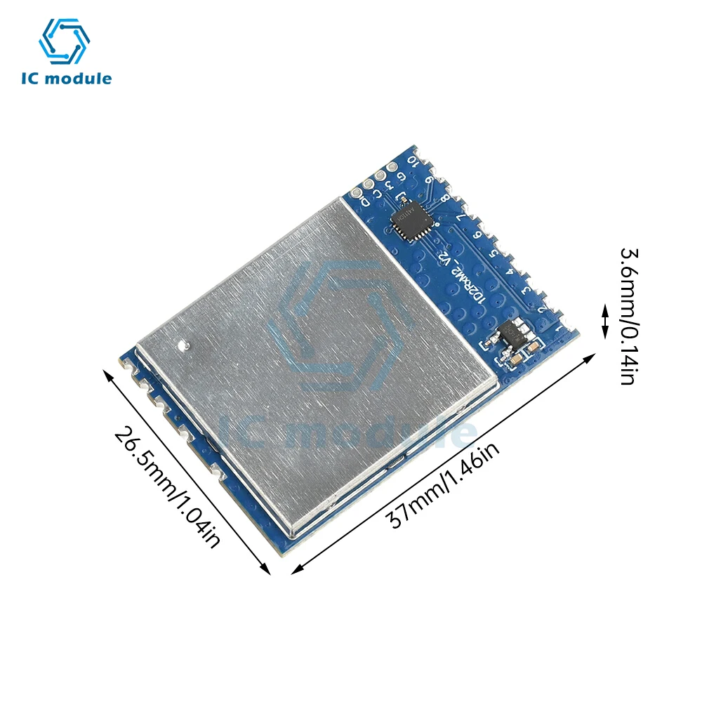 

DC 5V 1.2G/1.3G RF Video Receiver Module 1.2G VRX 9-CH FPV Analog Wireless Video Receiver Module 1D2rxm2 Analog Mapping Receiver