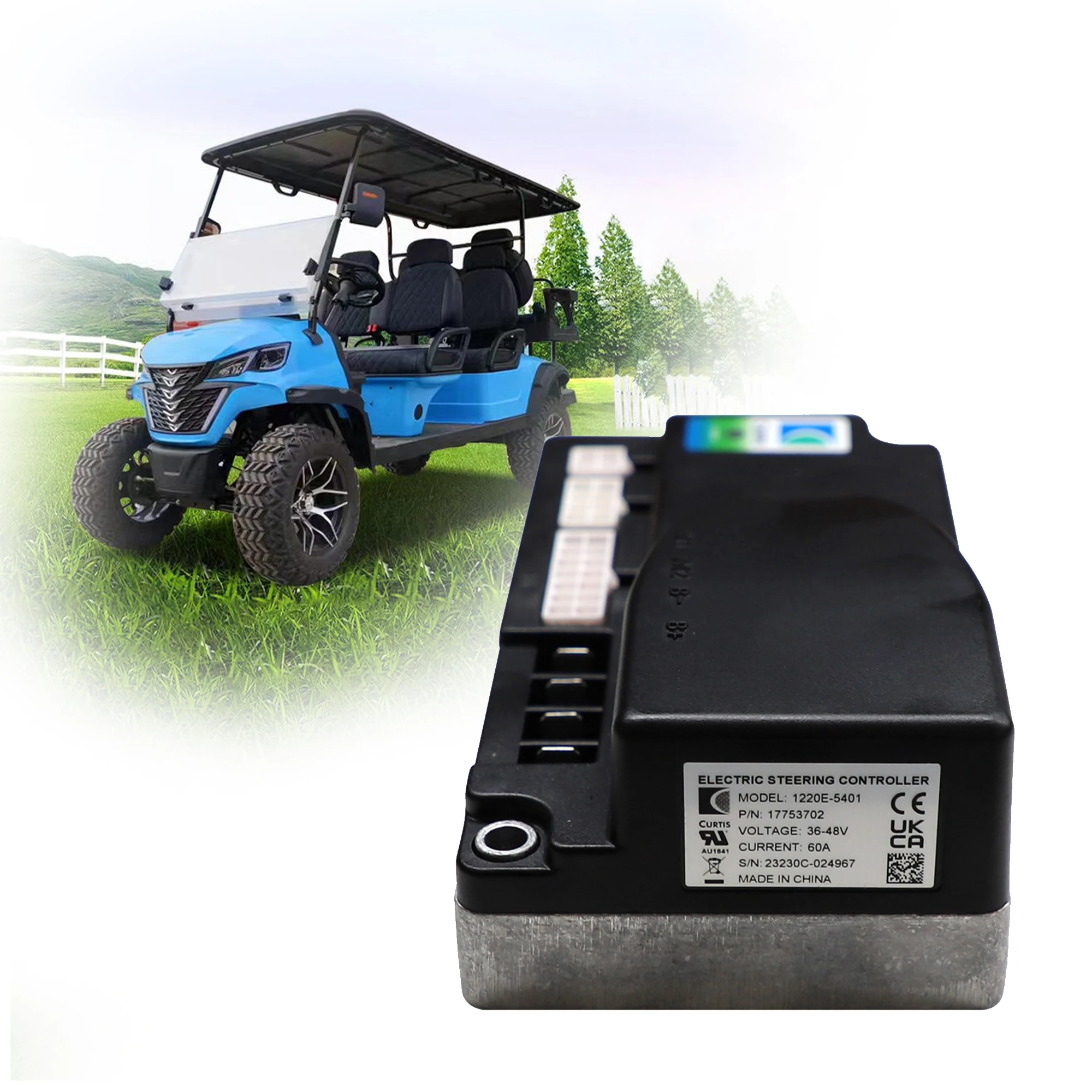 

Контроллер скорости двигателя 1220E-5401 36В/48В 60А, совместимый с погрузчиками Curtis, штабелерами и гольф-карами