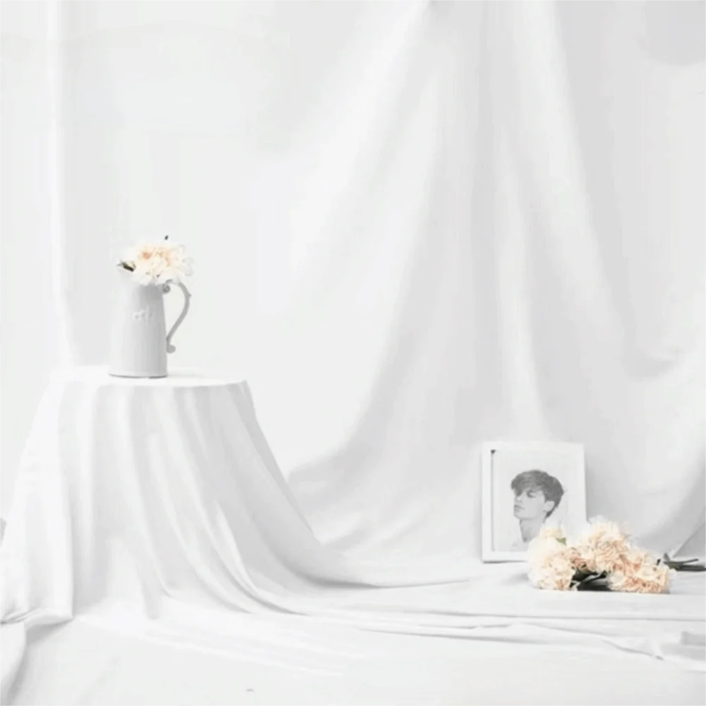 Thick Background Cloth Easy To Install Multi-functional Photography Backdrop Solid-color Wrinkle Resistant Background Fabric