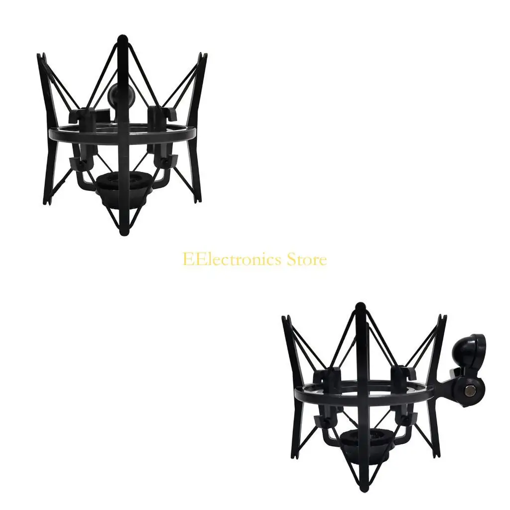 B03C Universal Mic Microphone Shock Mount Adjustable Clip Holder Stand Recording Bracket Professional