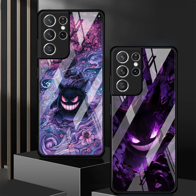 Heißer Comic-Pokémon-Kunst Luxus-Handyhülle aus Glas für Samsung Galaxy S26 S25 Ultra S24 S23+ S20 FE S22 S25+ S24+ S21 S23 Plus