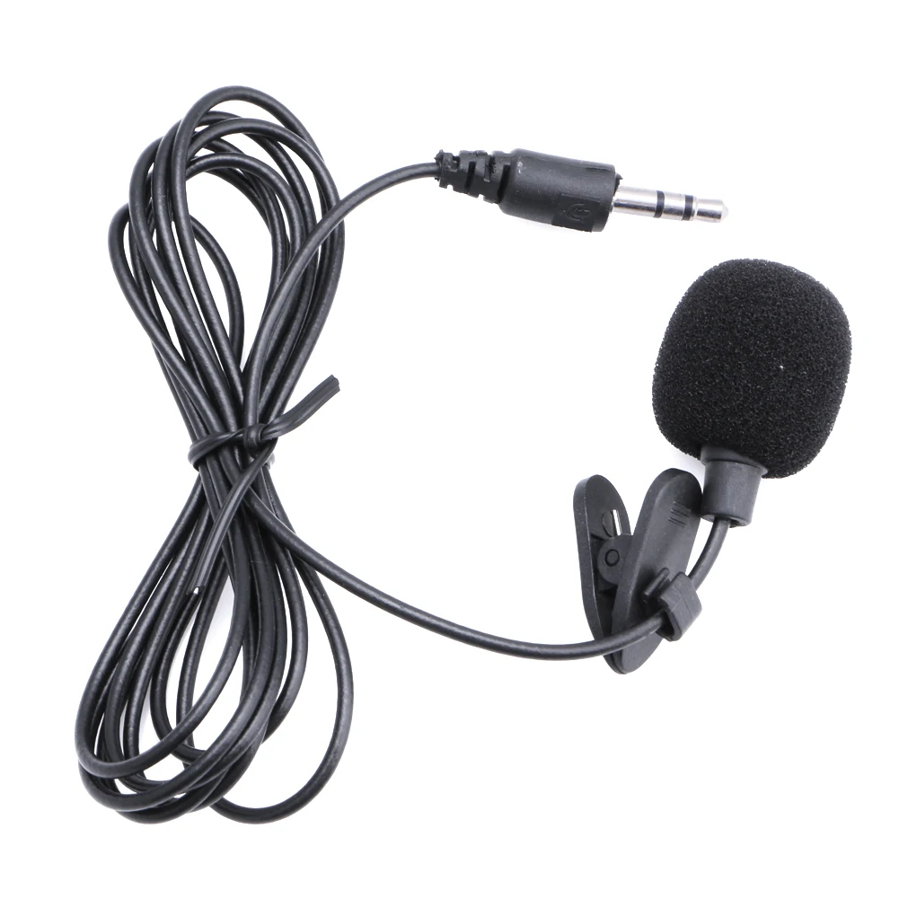 T8WC 98cm Length Lavalier Microphone 360° Flexible Gooseneck Holder 3.5mm Plug