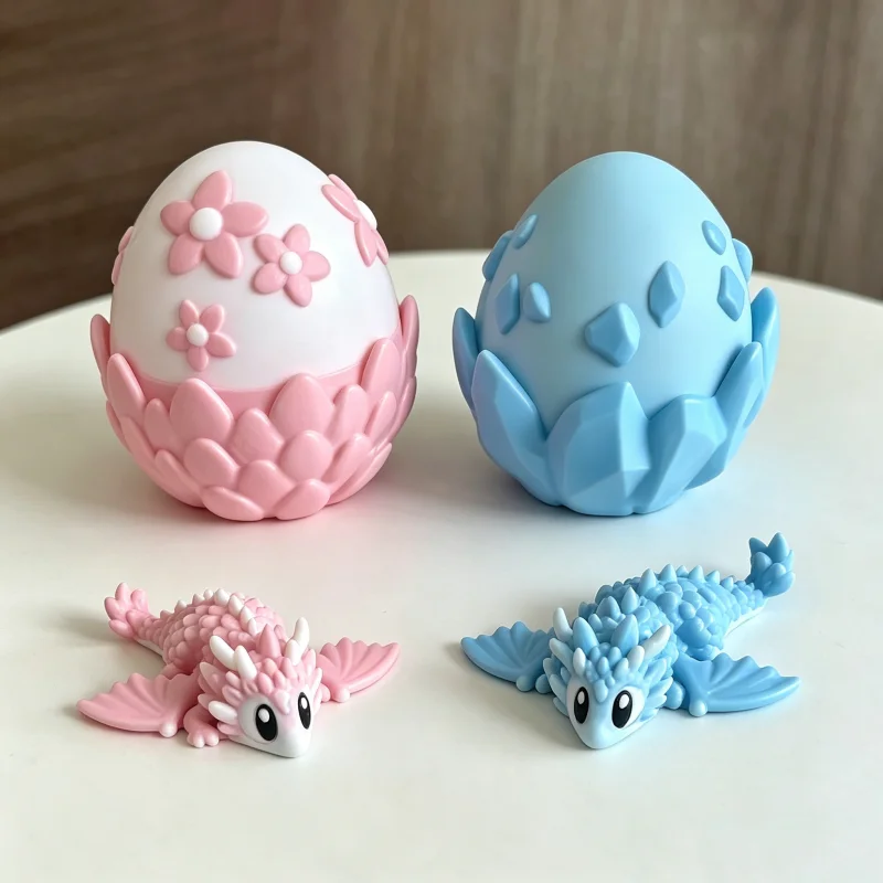 

Mini Dragon Eggs Cute Dragon Petal Dragon Egg Set Ornaments 3D Printed Home Desktop Office Decoration Creative Kid Birthday Gift