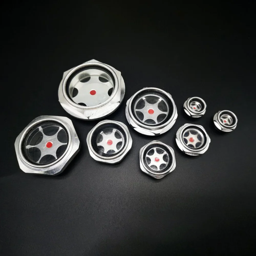 Oil Mirror, Tempered Glass Label, Round Window, Air Compressor Mirror, Peep Mirror