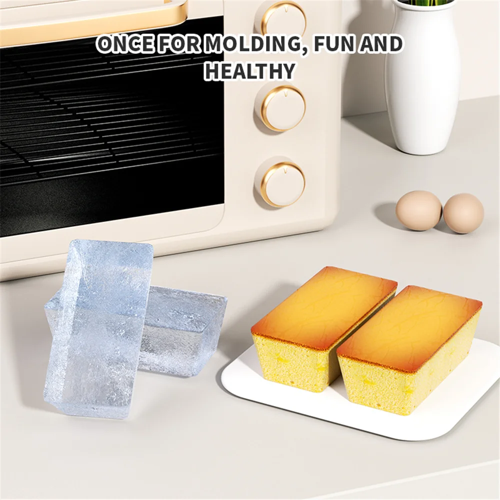 صينية خبز سيليكون غير لاصقة وسهلة تخفيف صينية كعكة سيليكون مستطيلة مناسبة لخبز قالب صينية المعجنات المنتفخة