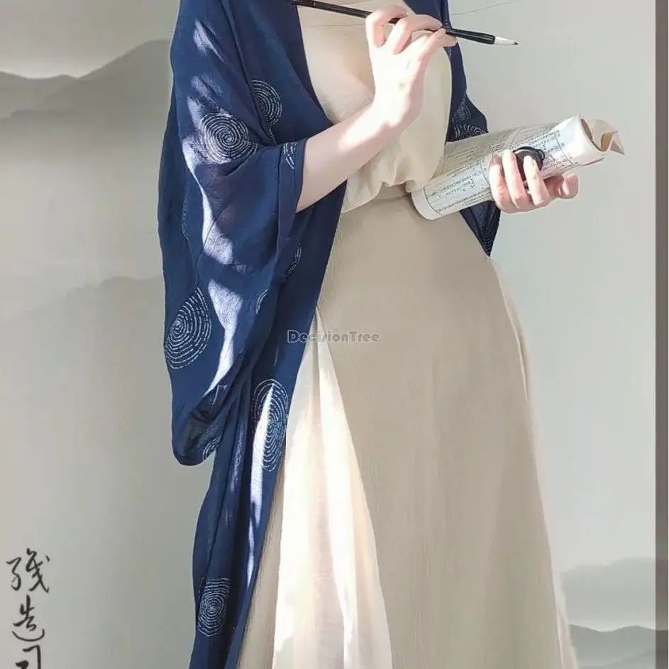 2025 summer new hanfu chinese ancient song dynasty women clothes daily loose casual improved three pieces elegant hanfu set s369