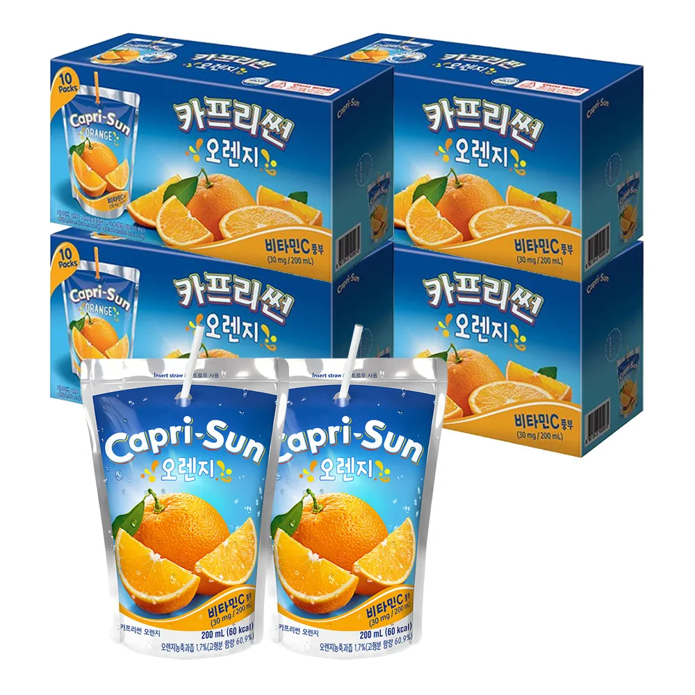 Nongshim-Capri Sun Orange, paquete de 200ml X 40