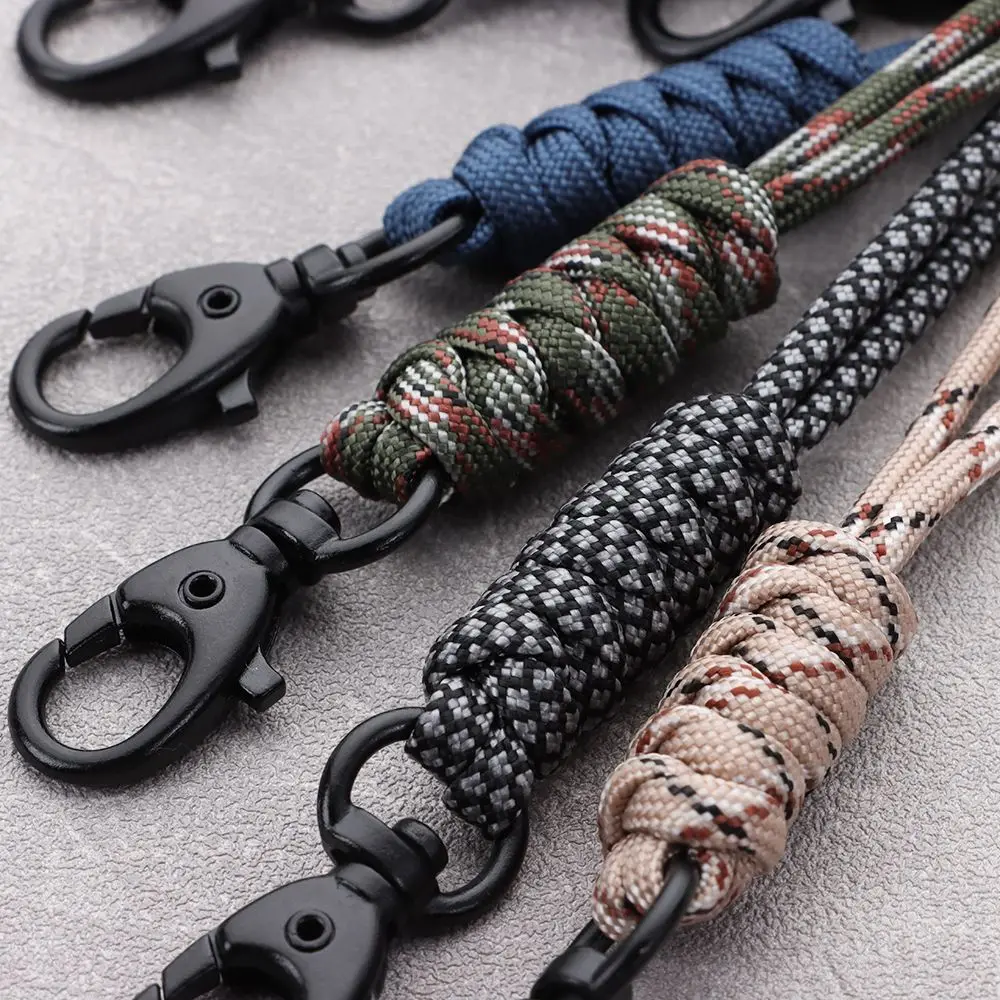 1PC High Strength Nylon Lanyard Rotatable Buckle Mobile Phone Neck Straps Necklace Keychain Lanyard ID Card Rope Accessories
