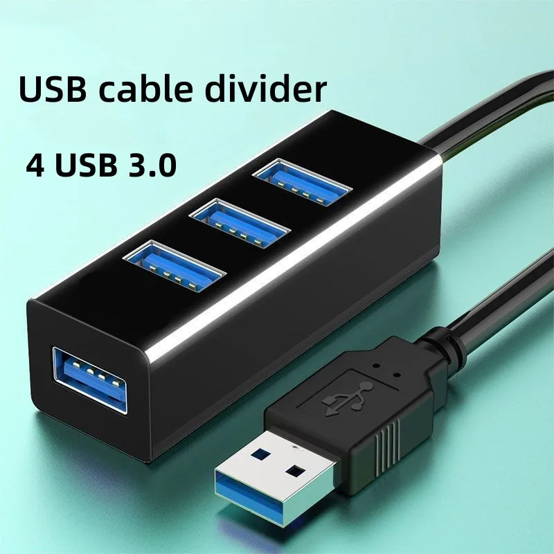 Multi Port USB 3.0 Hub High Speed Splitter Power Adapter 4 in 1 Expander for PC Windows Computer Laptop Accessories