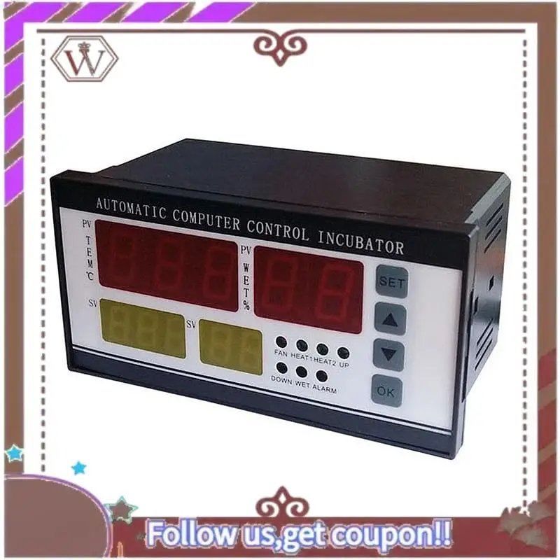 

ABBG-Xm-18 Egg Incubator Controller Thermostat Hygrostat Full Automatic Control Multifunction Egg Incubator Control System