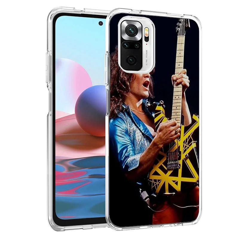 Eddie Van Halen Graphic Guitar Phone Case For Xiaomi Redmi 12 12C 10 10C 10A 9 9A 9C 9T 8 8A 7 7A 6 Pro 6A K70 K60 K40 K20 S2 Pr