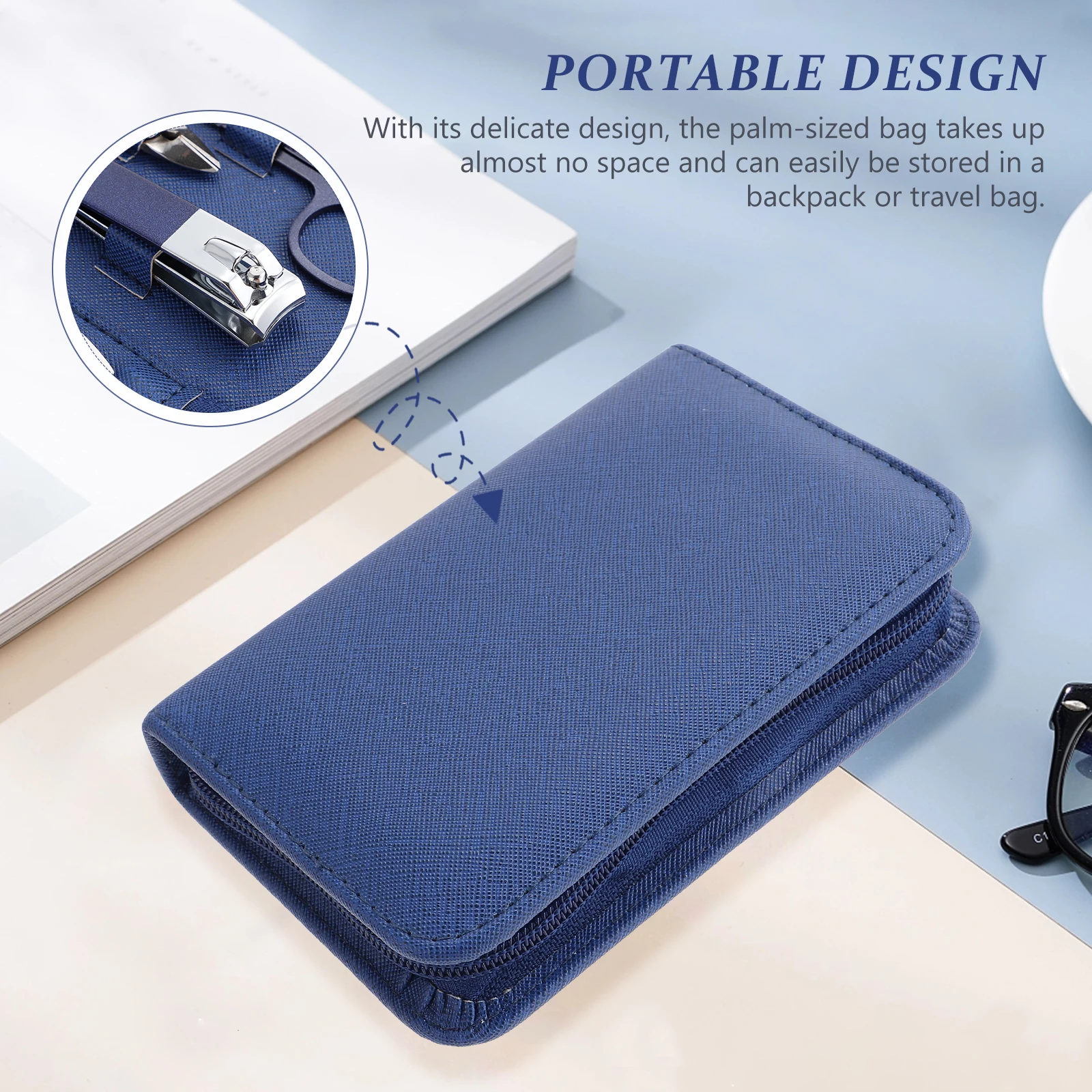 

Stainless Steel Nail Scissors Set Care Kit Portable Navy Nails Tool Manicure Tools