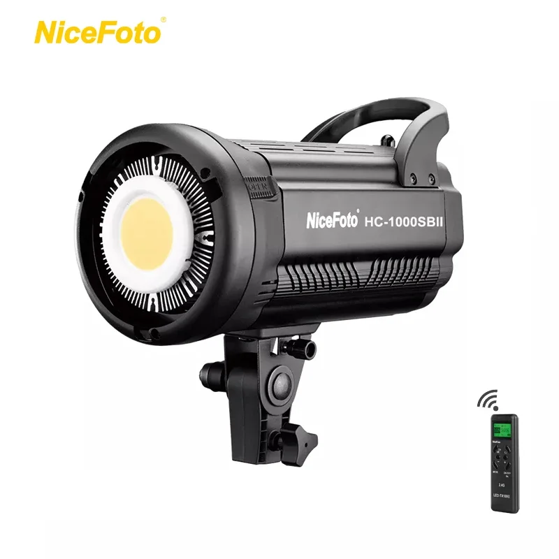 HC-1000SBII NiceFoto 100W Daylite 5600K Bowens mount AC power supply professional studio lighting LED studio video light