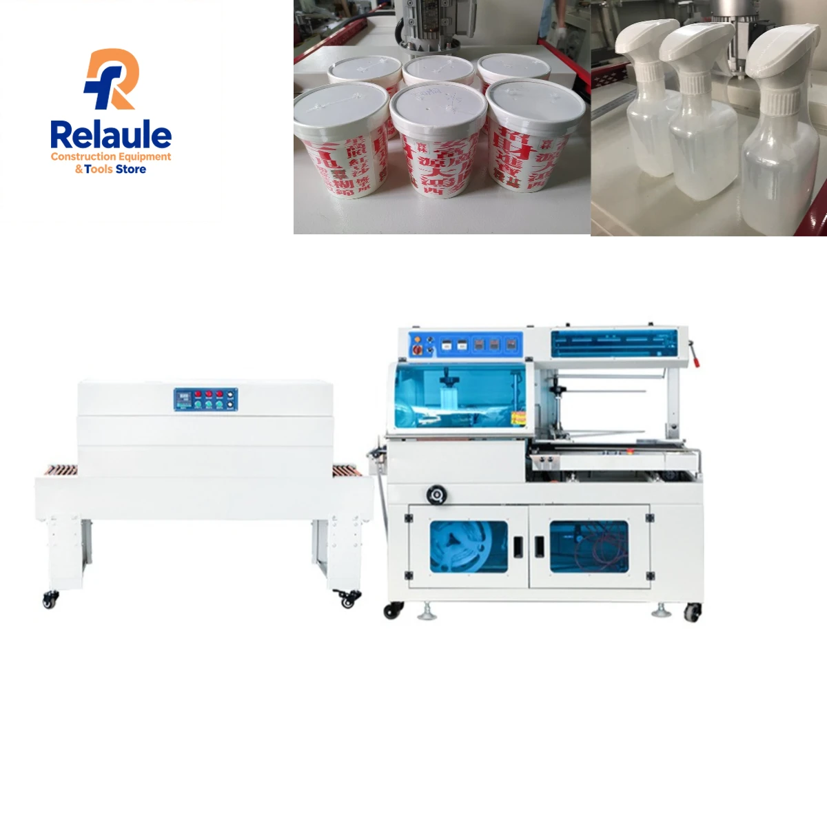 Instant Noodles Banana Vegetables L Bar Sealer Heat Tunnel Shrinking Machines Wine Bottle Shoe Shrink Wrap Machine