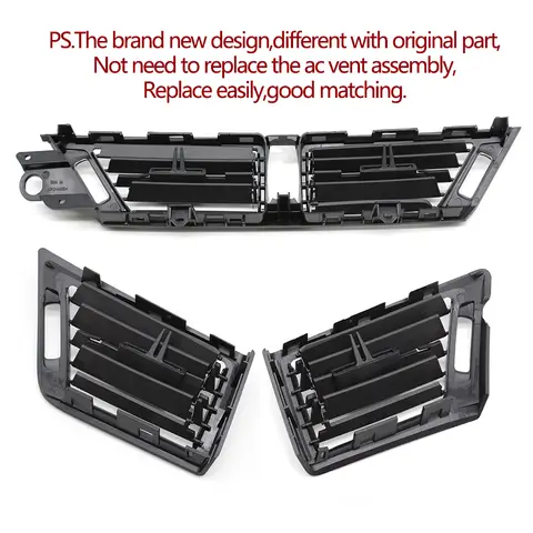 RHD Car Dashboard Air Conditioning AC Vent Grille Outlet Panel Replacement For BMW X1 E84 2010 2011 2012 2013 2014 2015 8 best sales bmw x1 air vent - №8