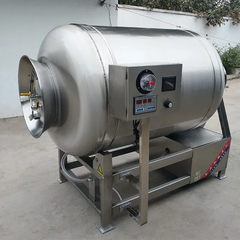 High-power meat variable frequency vacuum tumbling and curing machine Stainless steel vacuum tumbling and curing machine