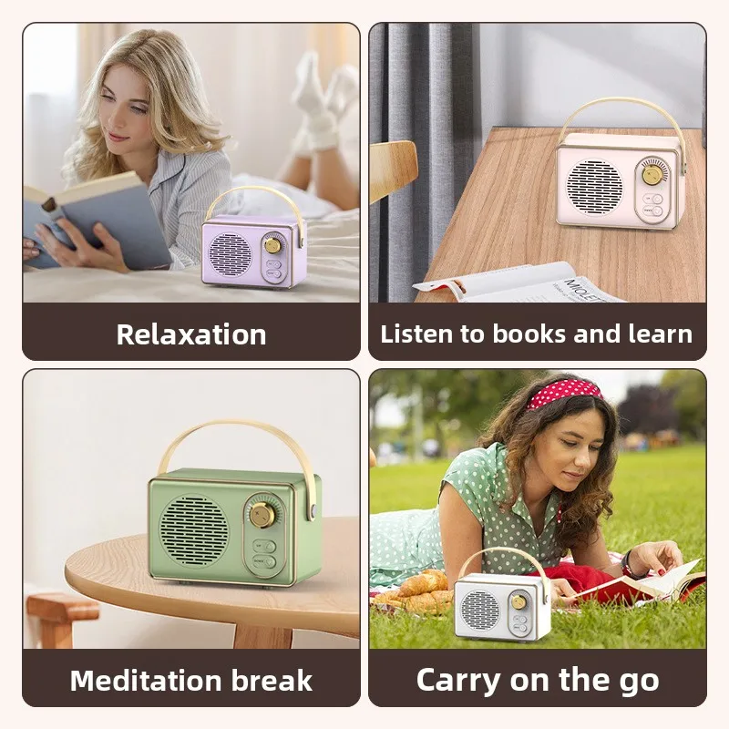 Mini Retro-Style Bluetooth Speaker: Instagram-Featured, Portable & Wireless Outdoor Speaker