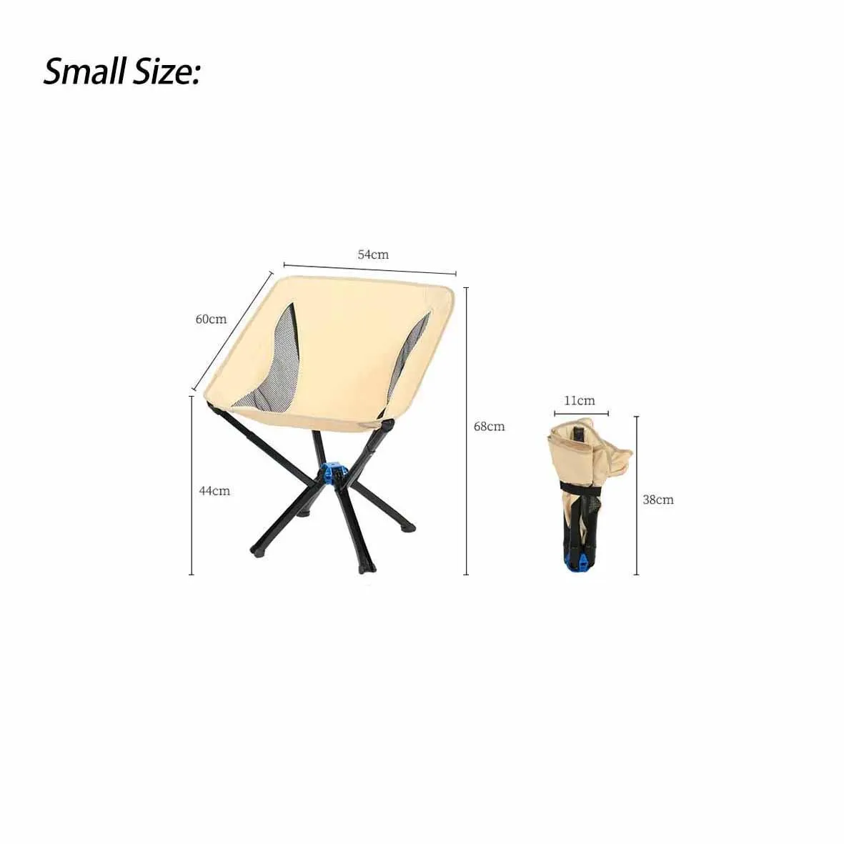 TARKA Portable Camping Folding Chair Free Installation Outdoor Picnic BBQ Chair Lightweight Foldable Umbrella Shaped Moon Chairs