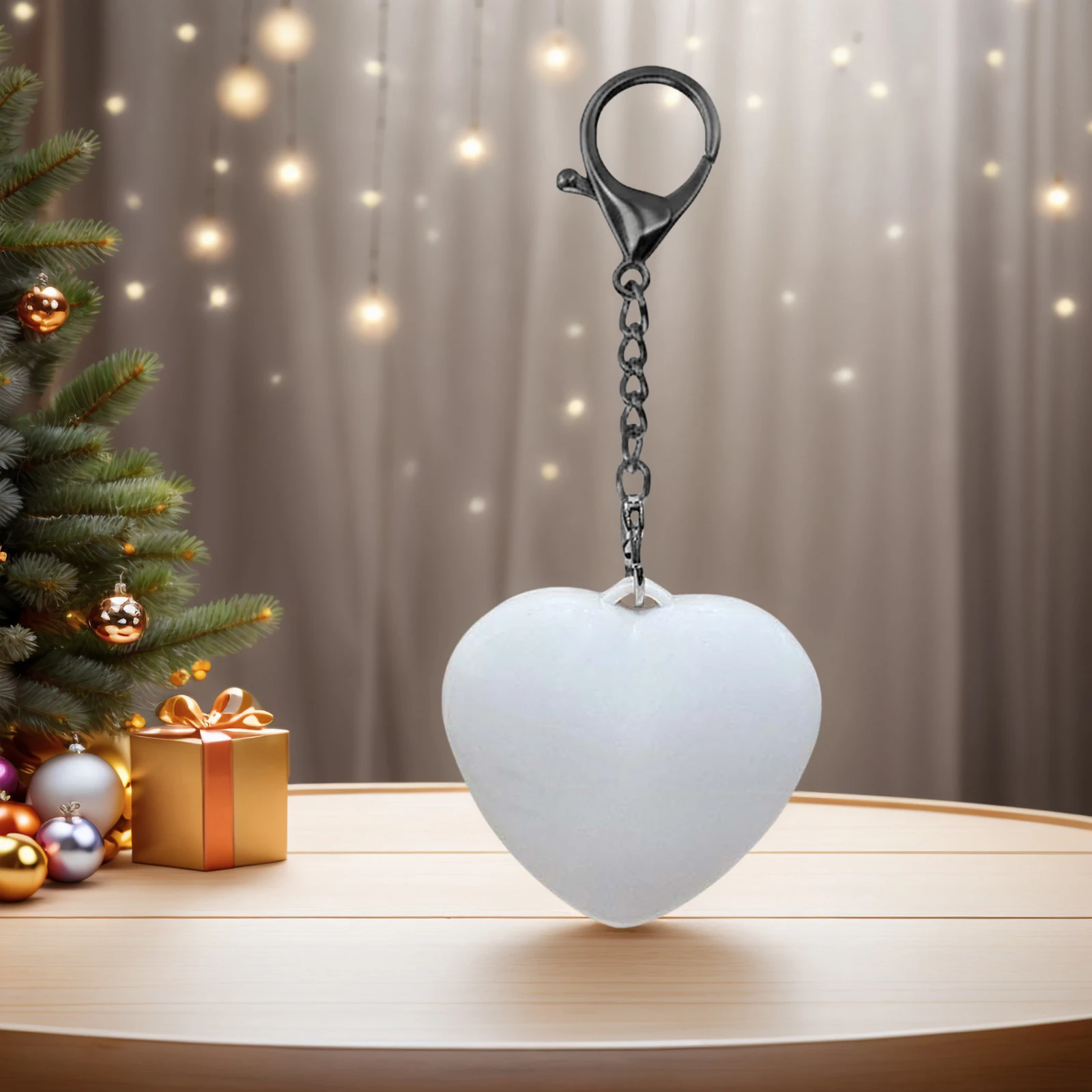 Heart Purses Keychain Purse Light with LED Automatic Sensor Rechargeable Mini Flashlight for Women Ladies Girls Gift