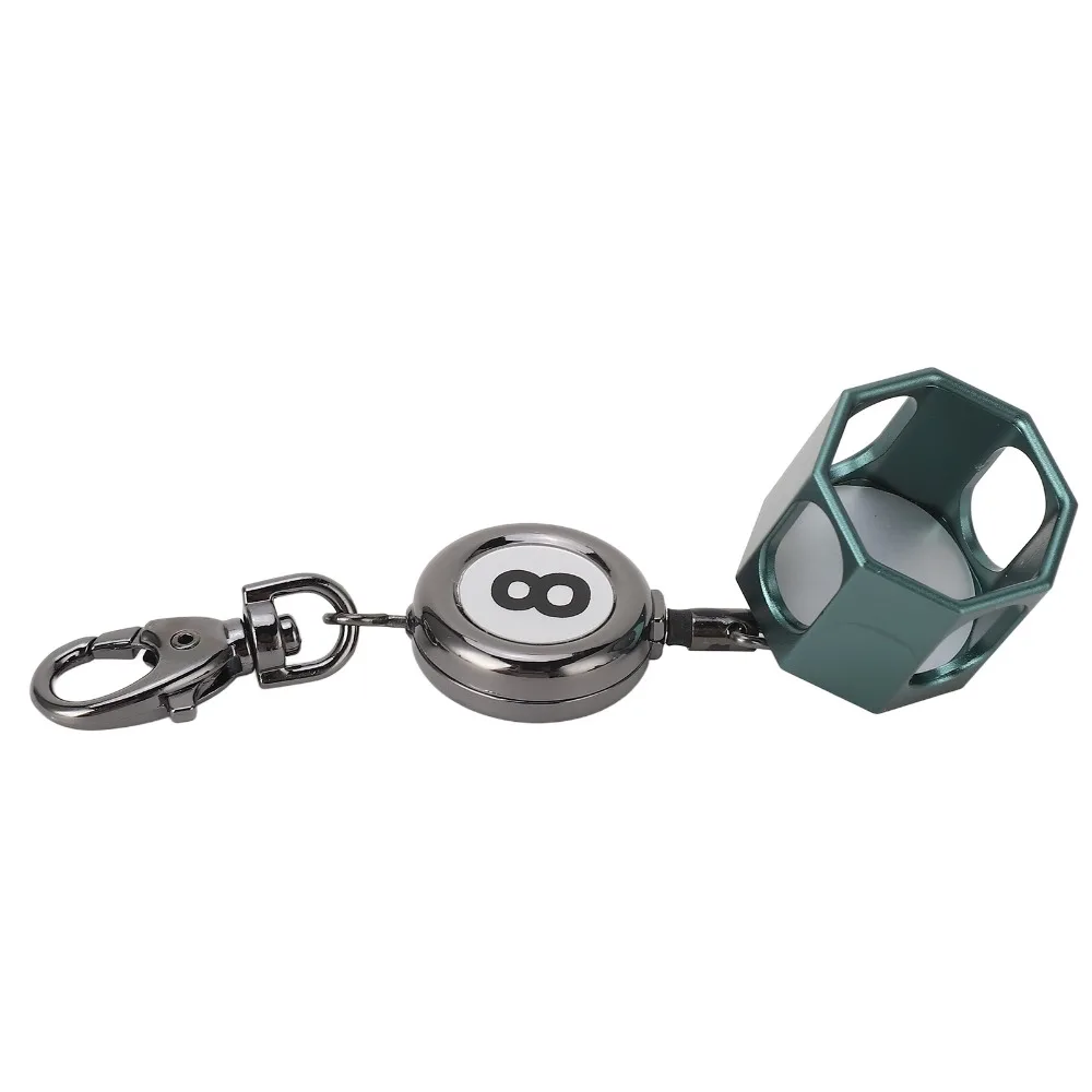 Soporte retráctil octagonal para tiza de billar de aleación zinc - imagen 2