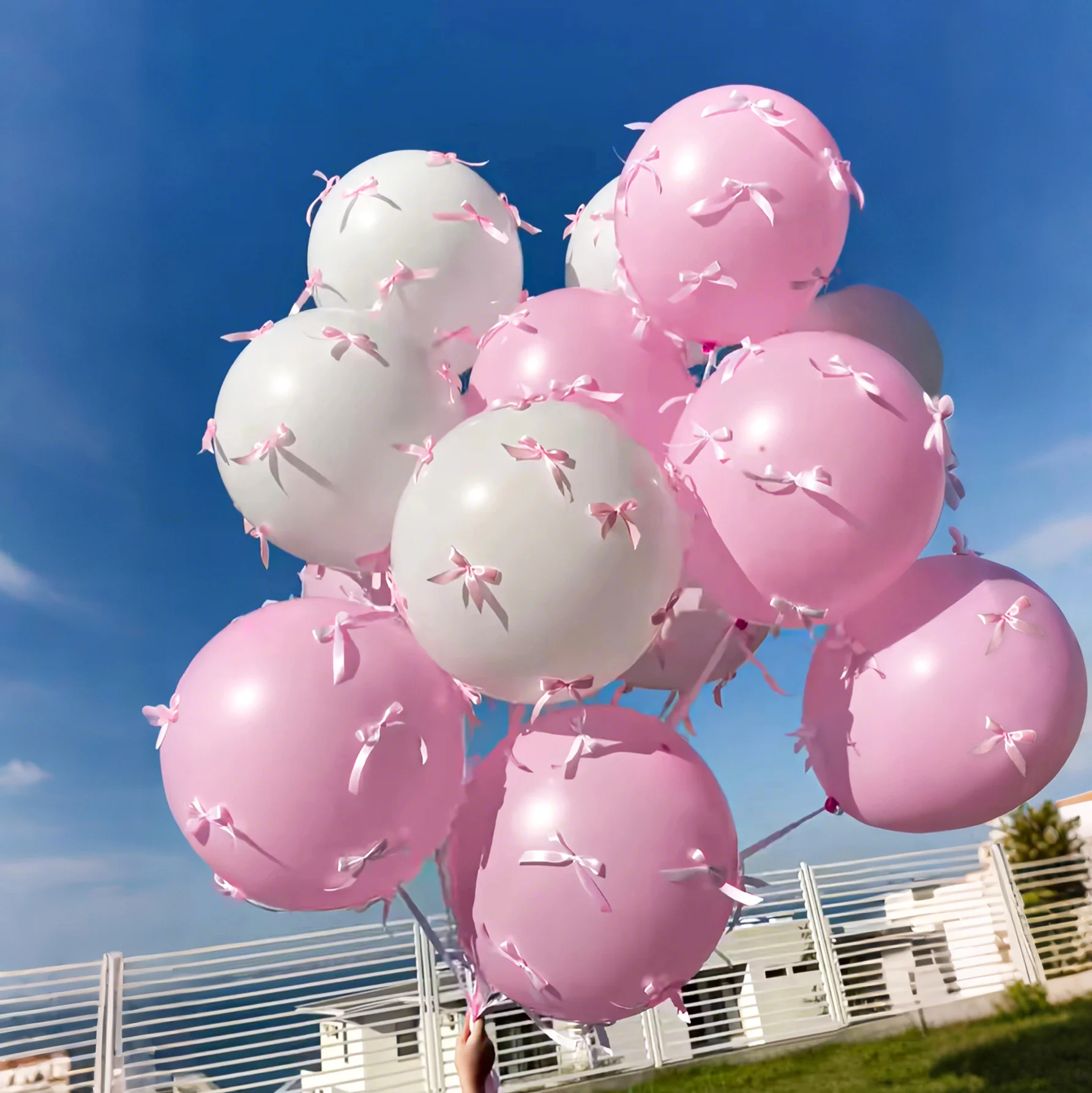 Rosa Schleife Ballon Set Geburtstag Party Hochzeit Braut Geschenk Party Dusche Party Einzel Party Familie Party Dekoration Lieferungen