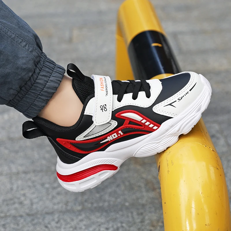 2026 Autumn Childrens Boys Sneakers Pu Leather Fashion Soft Kids Causal Shoes Outdoor School Running Basketball Boys Sports Sho