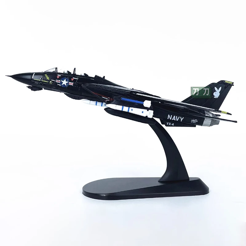 Diecast 1:100 Scale American F14 Tomcat fighter VX-4 alloy aircraft model finished Souvenir Gifts For Adult Boy