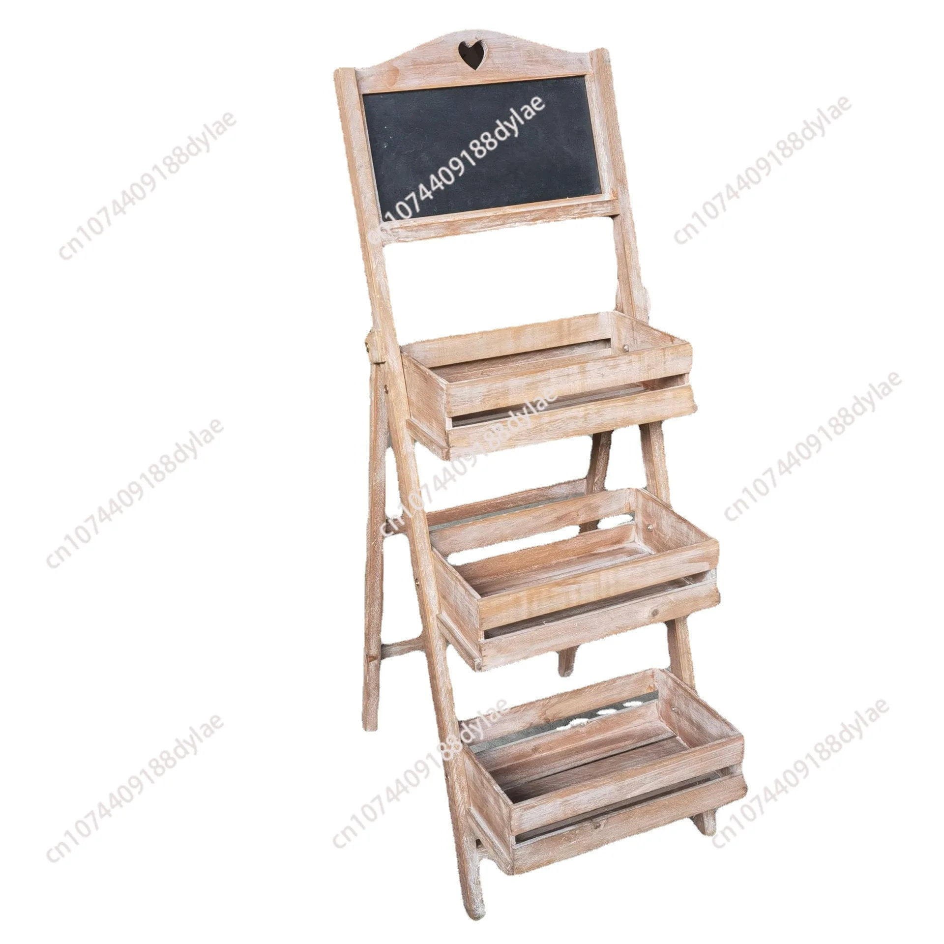 

Blackboard Meaty Floor to Floor Flower Shelf Multi layered Shelf Decoration Creative Clothing Shop Cafe