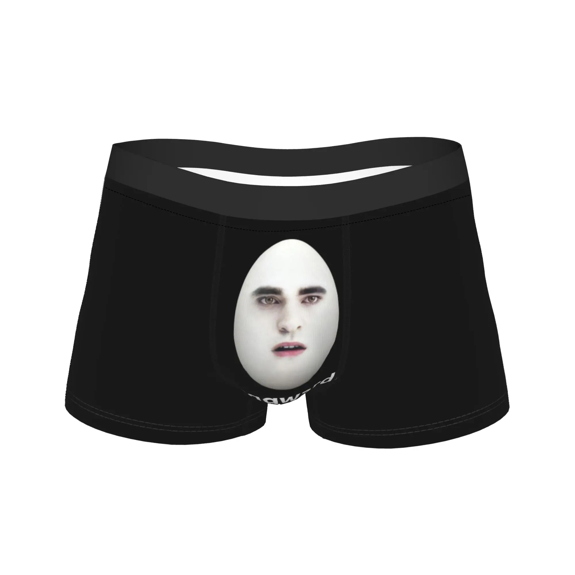 Funny Edward Cullen Jacob Twilight Underwear  Men Panties Pattern Breathable Boxer Shorts Quality Boxer Brief Plus Size 2XL