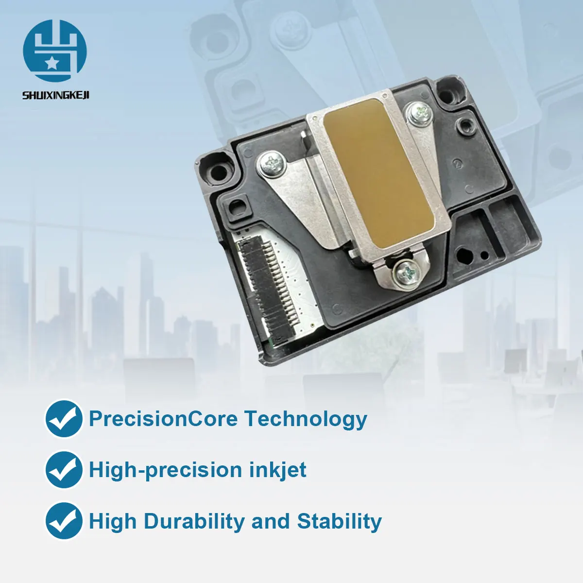 หัวพิมพ์ SUIXING L1300 ของแท้ รุ่น F185000 สำหรับเครื่องพิมพ์ EPSON T1110 T110 T30 T33 C10 C110 C120 C1100 ME1100 ME70 ME650 TX510