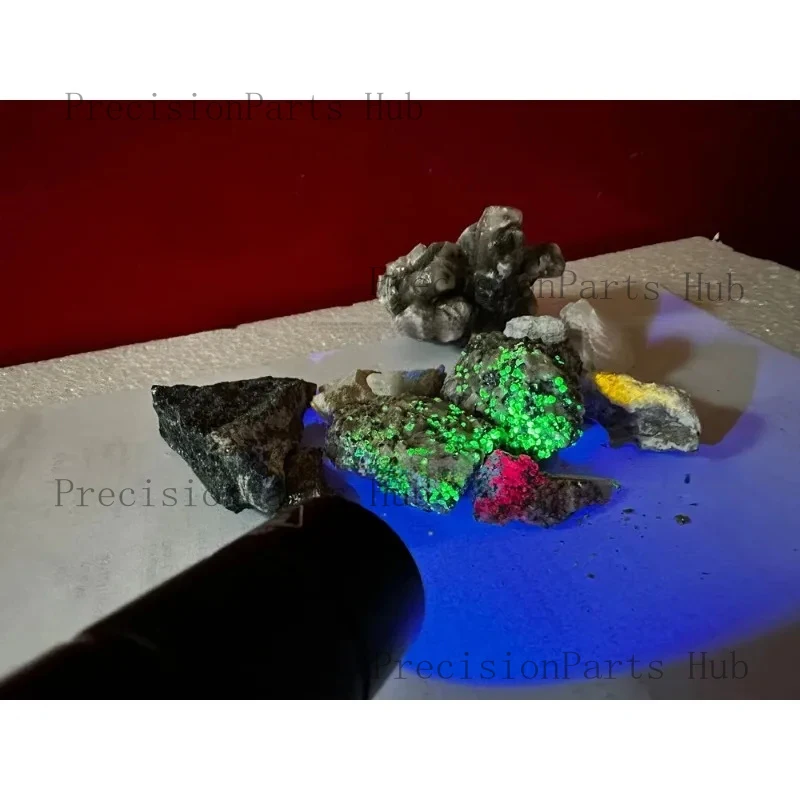 High Power Shortwave 254nm UVC LED Flashlight SW UV Torch Lamp Fluorescent Minerals Phosphor Detection