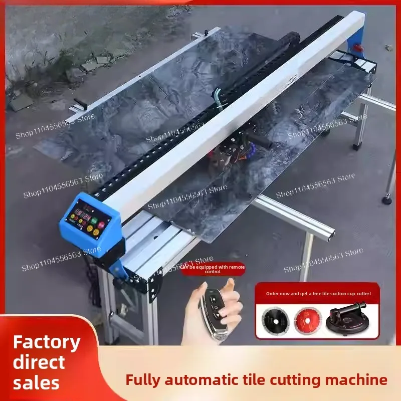 

2300W Automatic Ceramic Tile Cutter Push knife infrared Laser Edging Chamfering Parquet Slotting Device 1250MM-1850MM