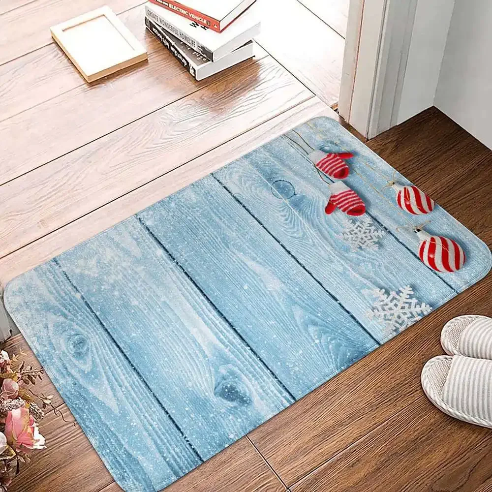 Wood Plank Pattern Door Mat Carpet Floor  Non-slip Bathroom Kitchen  Living Room Balcony Bedroom Home Decor