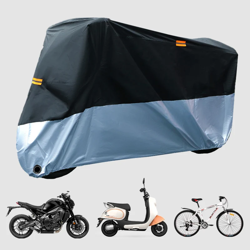 Wholesale Motorcycle Accessories Universal Waterproof Body Cover Set Polyester with UV and Sun Protection