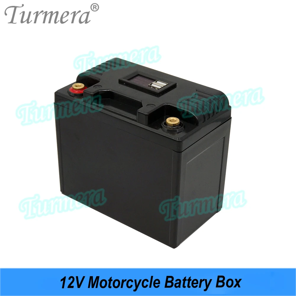 Turmera 12V Akumulator motocyklowy 18650 21700 Uchwyt 40A Balance BMS 5V 2.1A QC3.0 2 * Port USB do UPS Camping Power Bank Użyj