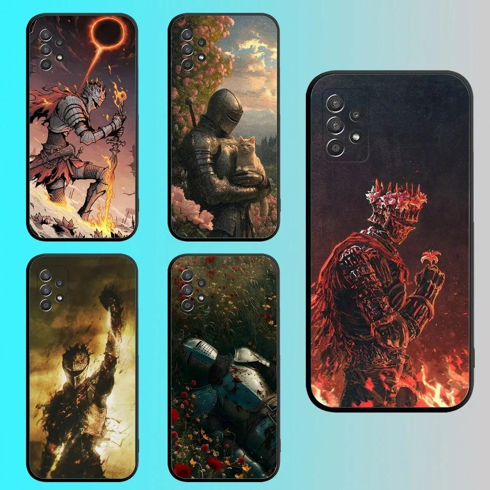 

D-Dark Game S-Souls Phone Case For Samsung S 25,24,21,22,23,30,20,Ultra,Plus,Fe,Lite,Note,10,9,5G Black Soft