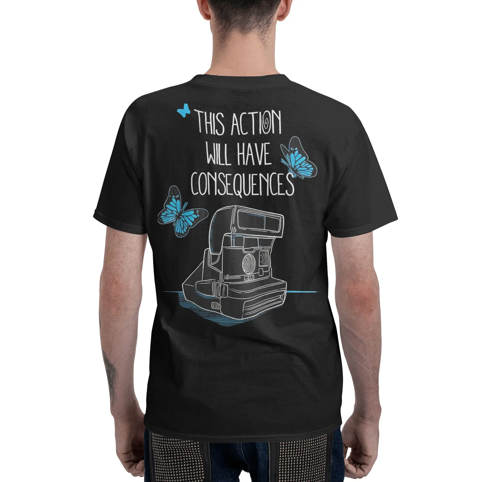 Camisetas de videojuego Life Is Strange para hombre, camiseta novedosa, camiseta de manga corta con cuello redondo, ropa 100% de algodón para regalo