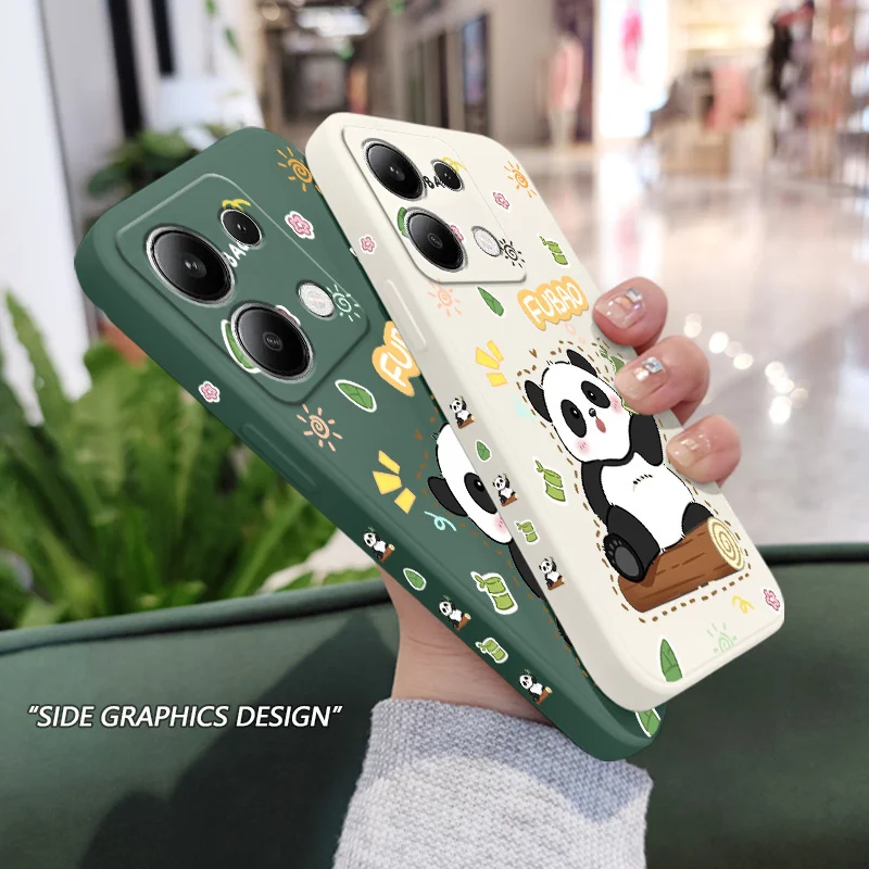 

Bamboo Forest Phone Case For Xiaomi Redmi Note 14 13 12 12S 11 11S 10 10S 9 9S Pro Plus 4G 5G Liquid Silicone Cover