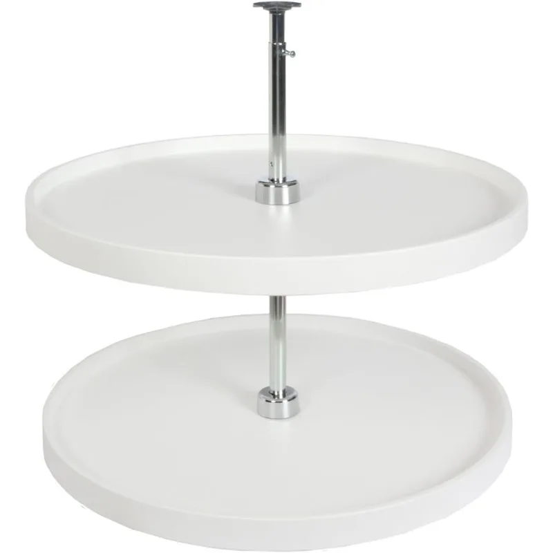 Susan Full Round 2 Estantes de Polímero 32" (Set) Blanco