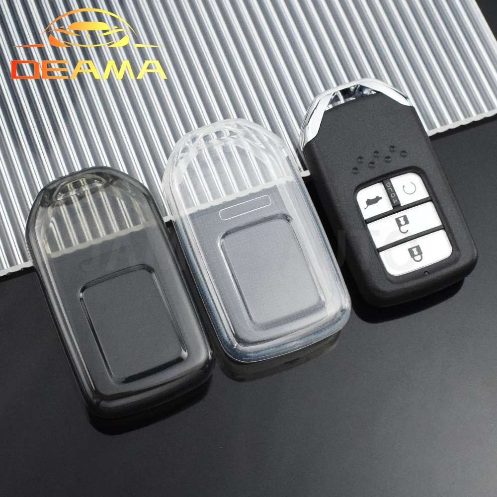 Funda transparente de TPU para mando a distancia de coche, carcasa para Honda Civic Crv Hrv Accord EX EXL Pilot Ridgeline 2016 -2018 Pocketor