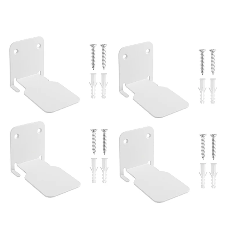 

ABUP-4X Stainless Steel Invisible Floating Bookshelves Wall Mounted Book Shelves Holder Organizer (White)