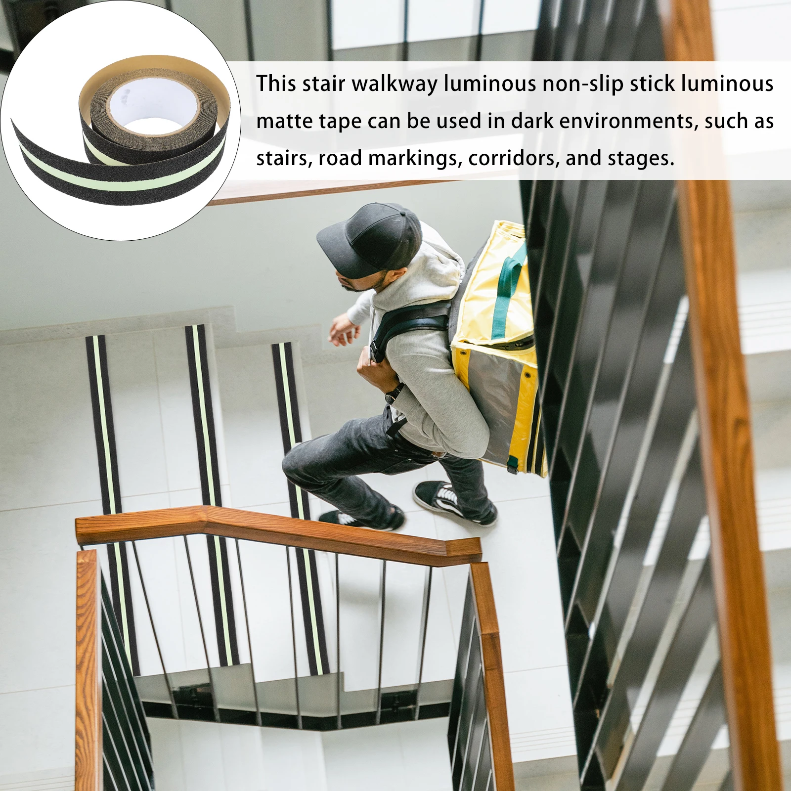 

Luminous Non-slip Stickers Strong Adhesive Backing Stairs Outdoor Anti-slip Traction Tape Glow Dark Reflective Antislip Floor