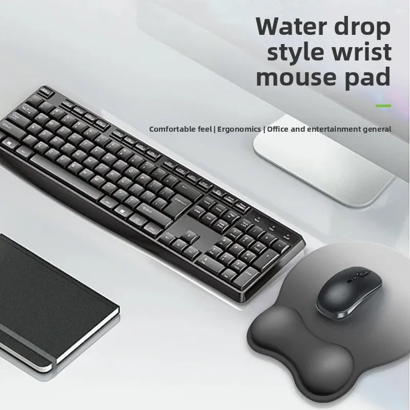 Comfortable Wrist Support Mouse Pad Ergonomic Concave Shape Non Slip Base Pain Relief Mat For Office Work Gaming Laptop PC 05