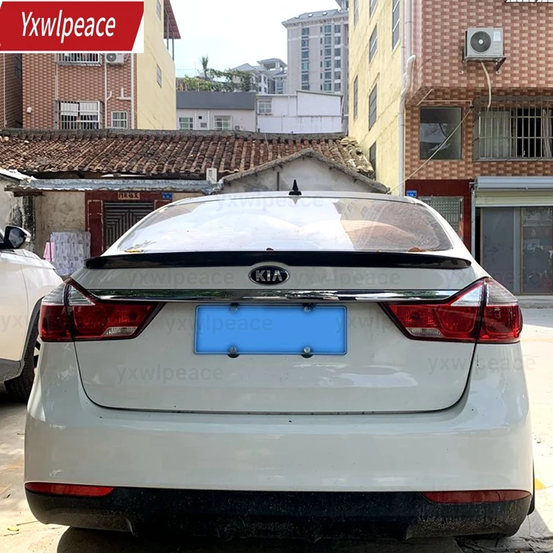

For Kia K3 2016 2017 2018 K3 Trunk Tail Wing Decoration High Quality ABS Material Primer Color Car Spoiler Accessories
