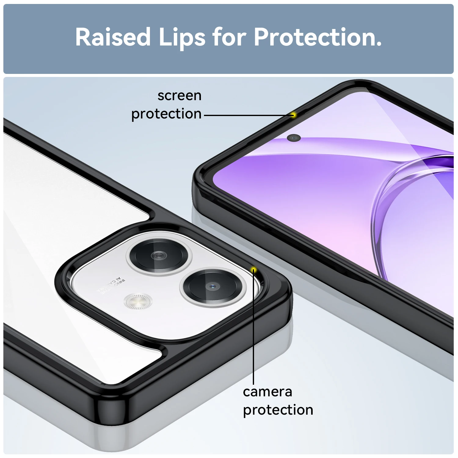 Transparent Colorful TPU Case for OPPO A40 A40M A80 5G A60 A3 Pro A3x Protective Cover Clear Fundas Coque Capa