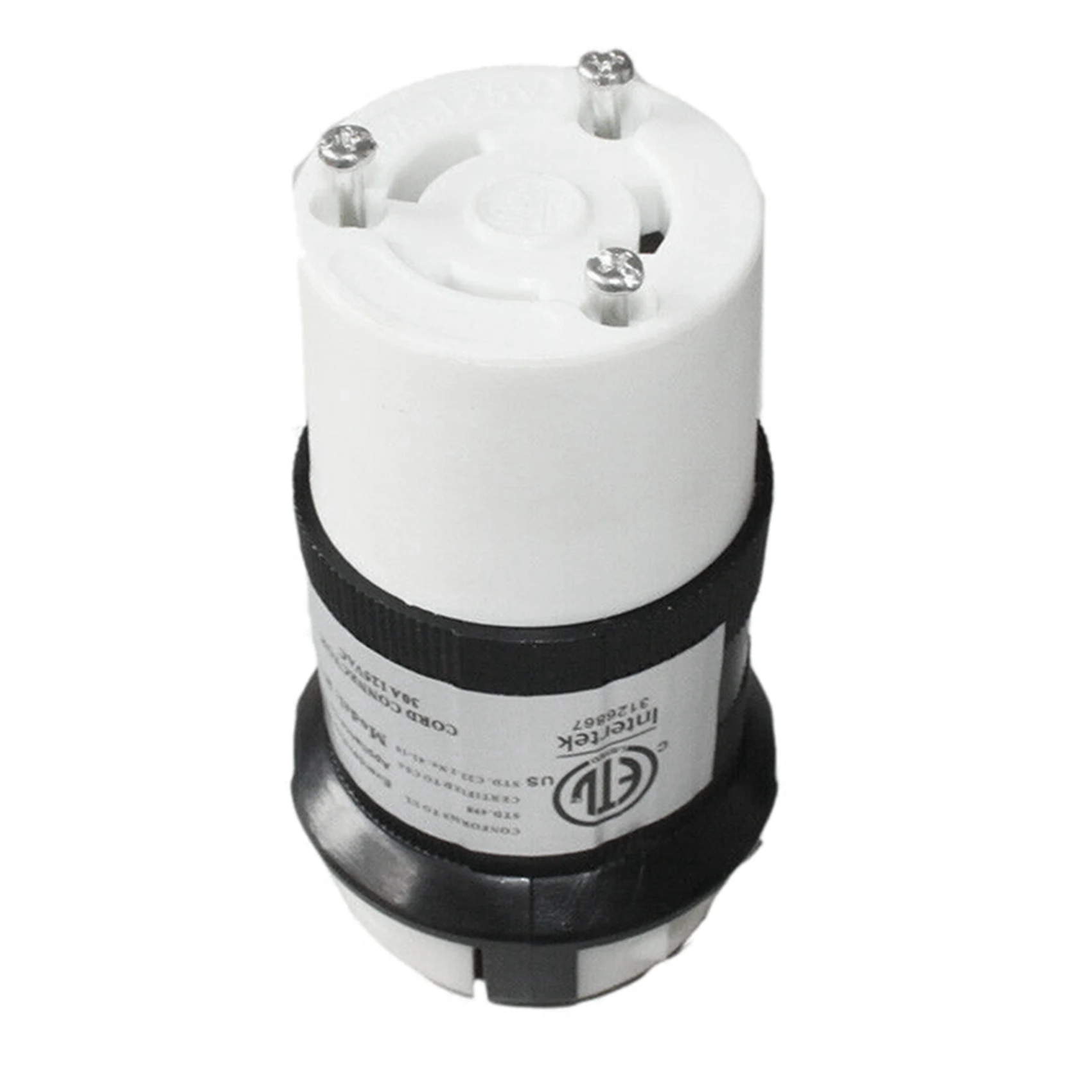 A03Z-6Pcs 125V Rv Power Twist Lock Plug Inlet 30Amp Female Locking Connector With Cover Rv Power Socket Waterproof Cover Set